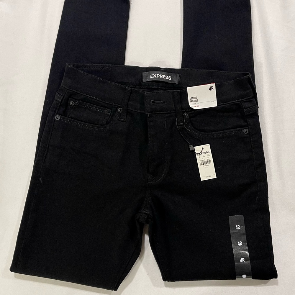 Express Jeans Leggings Mid Rise, 4R